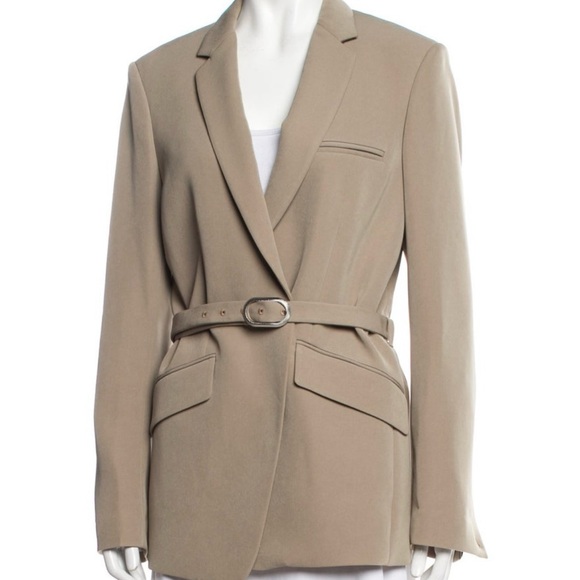 rag & bone Jackets & Blazers - Beige Belted Women's Blazer